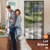 Magnetic Screen Door - Black, 70cm (W) x 210cm (H)
