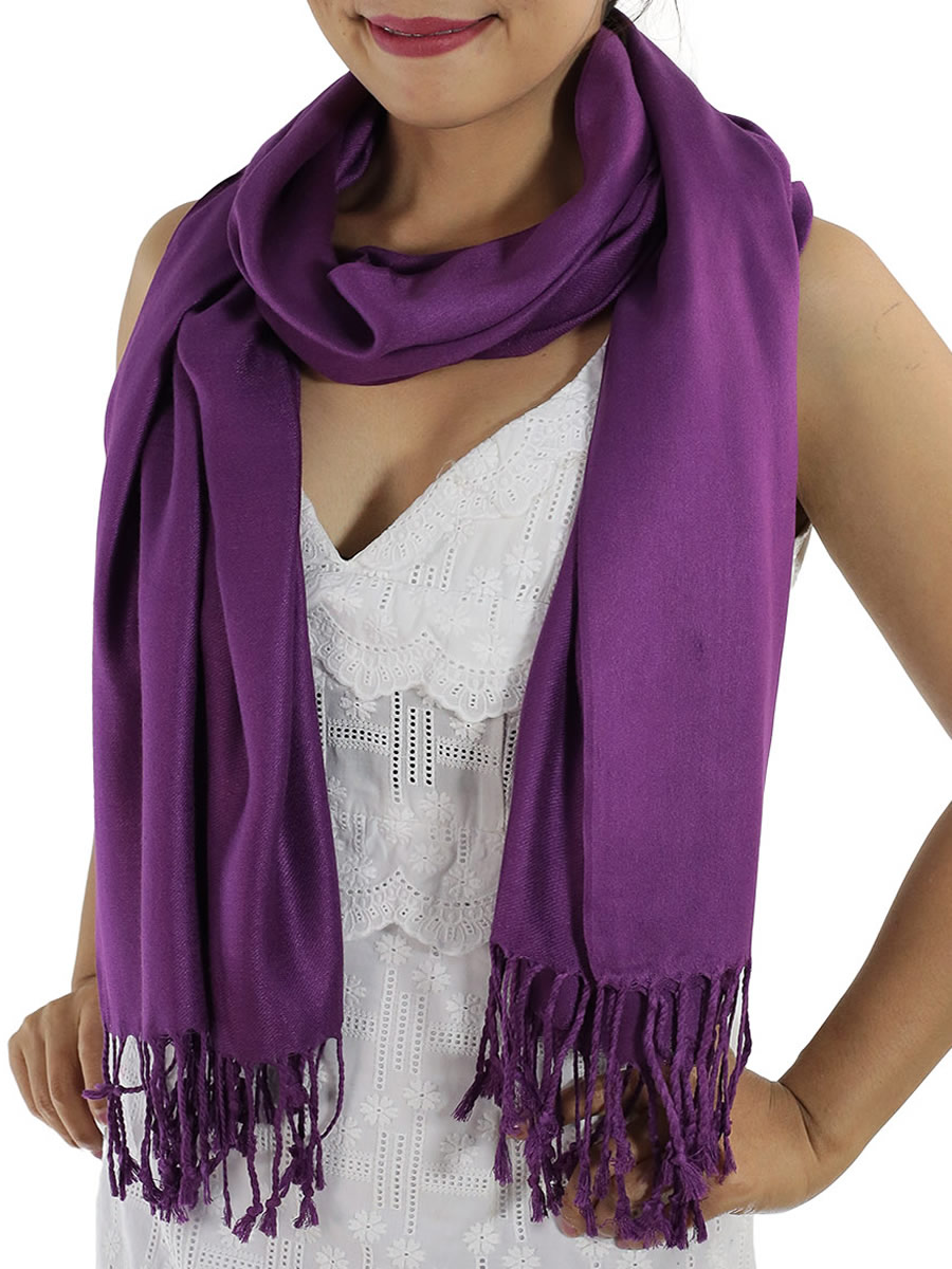 Pashmina Scarf, Purple