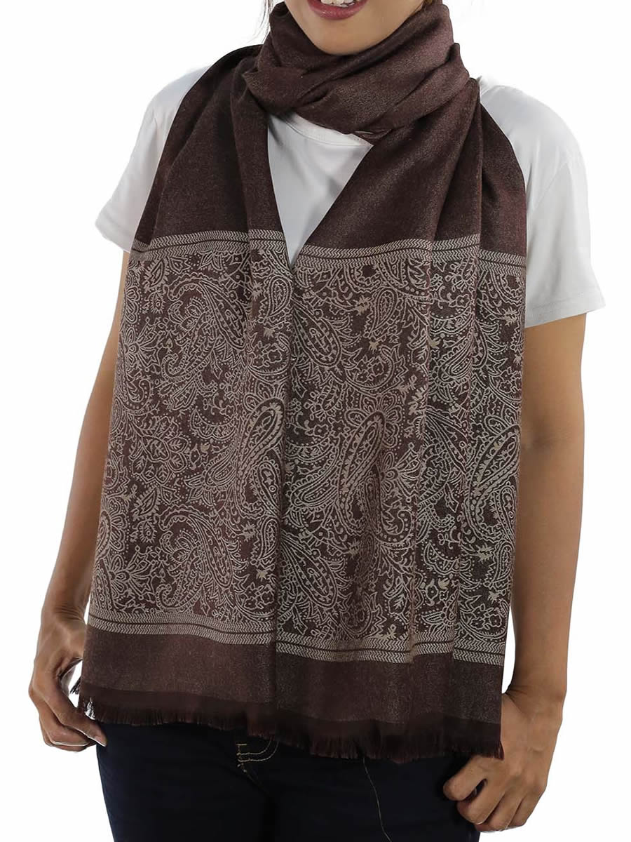 Silk Shawl, Brown