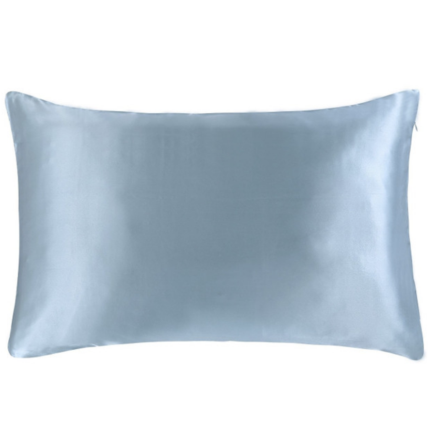 Pure Silk Pillowcase, Light Blue